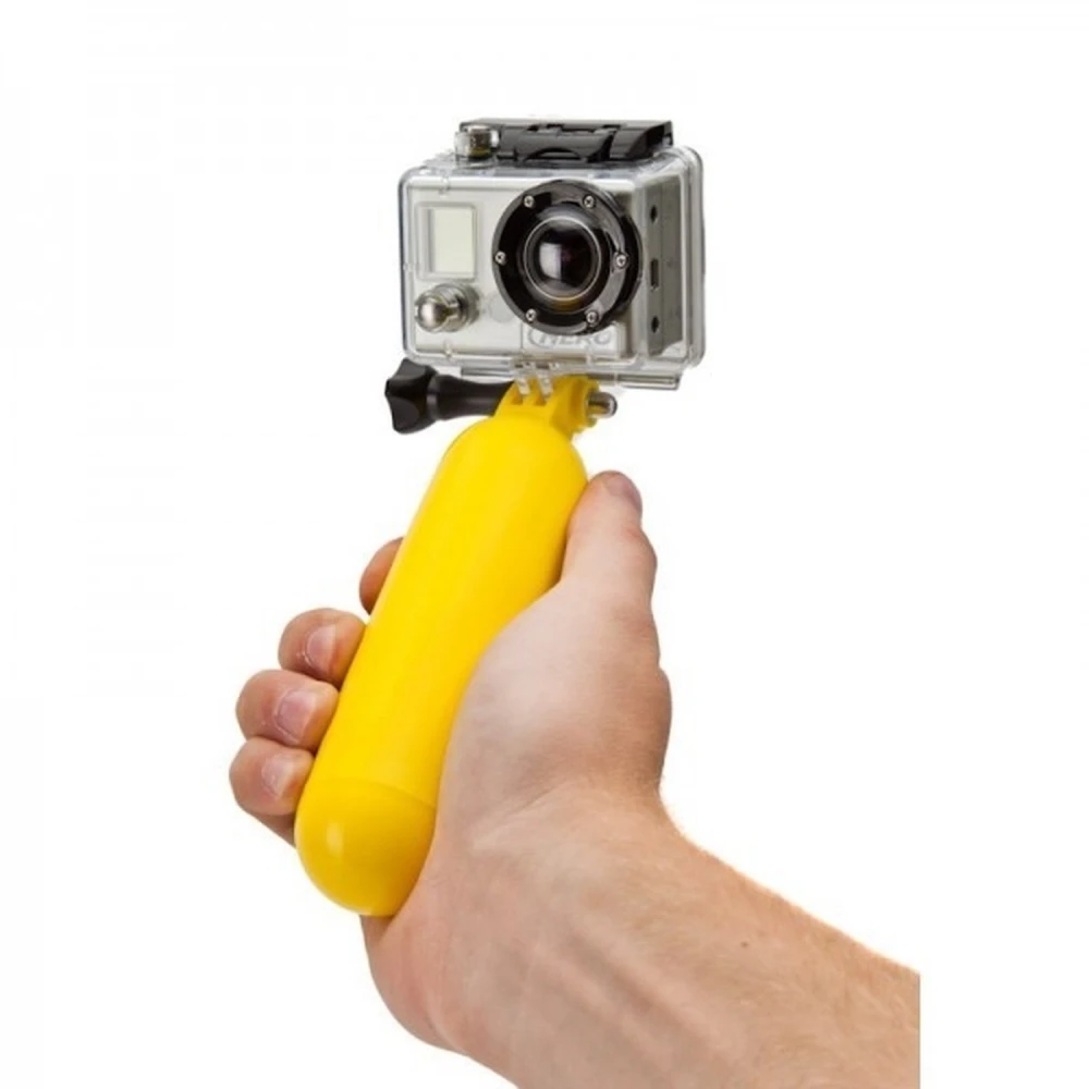 Dzeltens peldošs ūdens monopods GoPro 1/2/3 un SJ4000