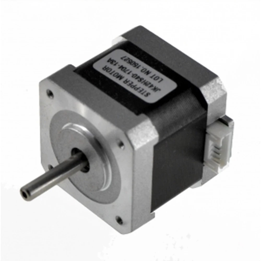 Nema 17 motors 3D printerim 58.30 Oz-In ar plakanu vārpstu un 1 m kabeli
