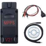 MPPS V21 ECU mikroshēmu programmators Main + Tricore + Multiboot ar kabeli