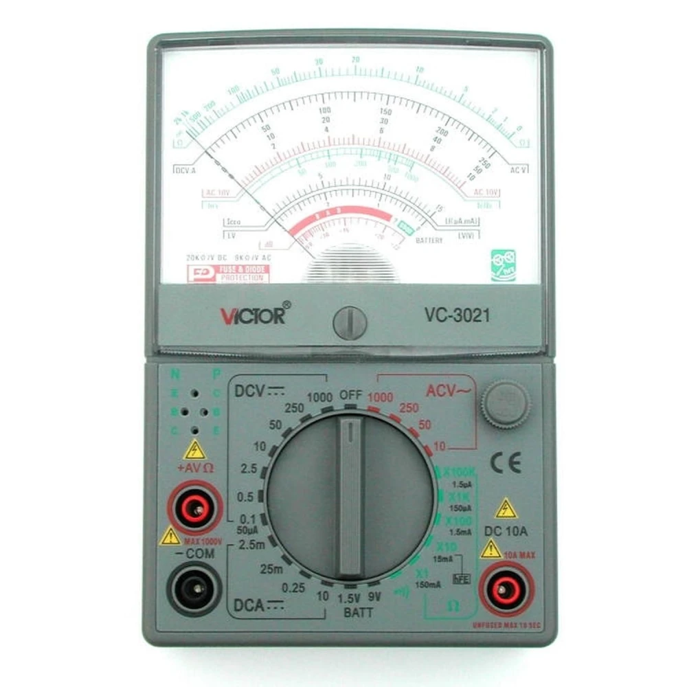 Victor VC3021 analogais multimetrs: uzticams un precīzs mērinstruments