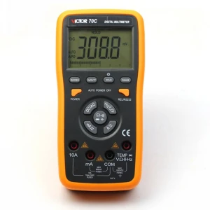 Victor Victor 70C digitālais multimetrs ar USB pieslēgumu PC precīziem mērījumiem