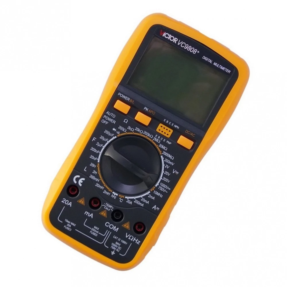 Digitālais multimetrs Victor VC9808+ elektronikai