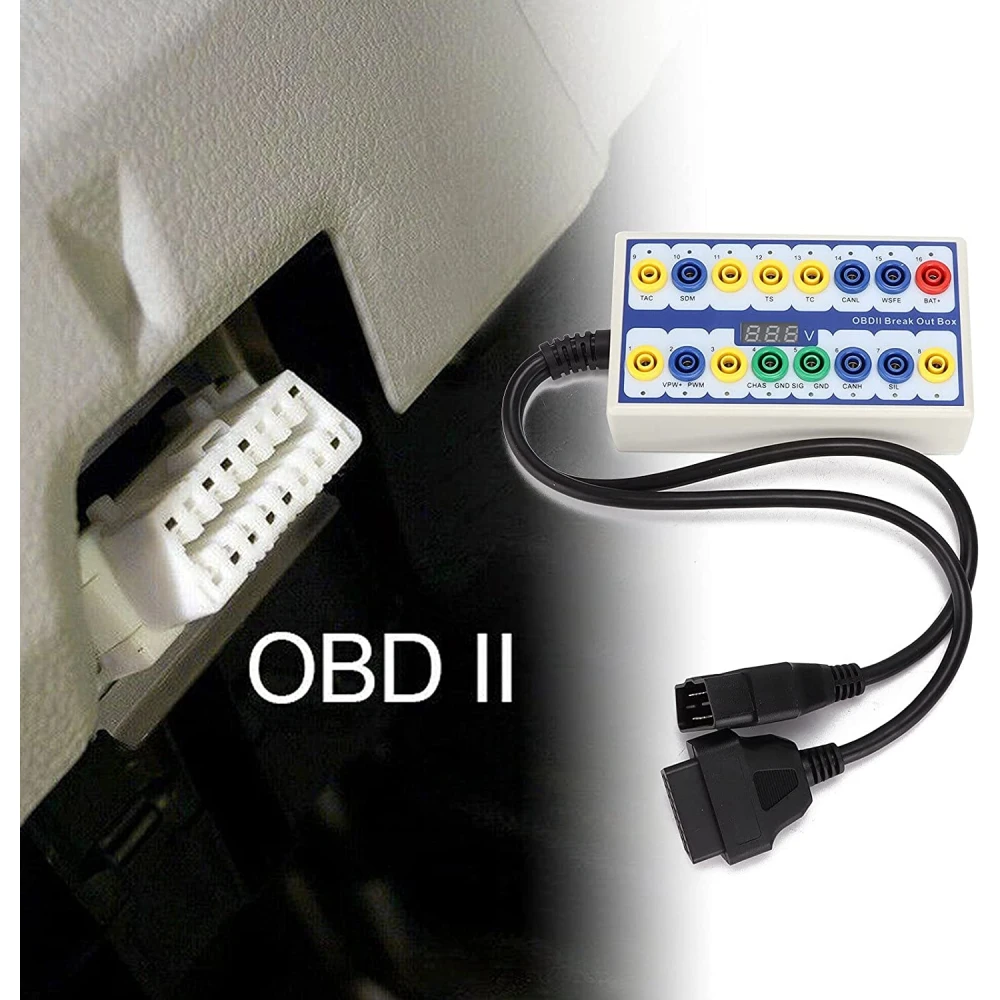 OBDII Breakout Box protokola detektors - profesionāls diagnostikas rīks