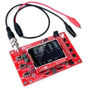 Salikts digitālais osciloskops DSO138 ar 2.4 collu TFT ekrānu un zondi