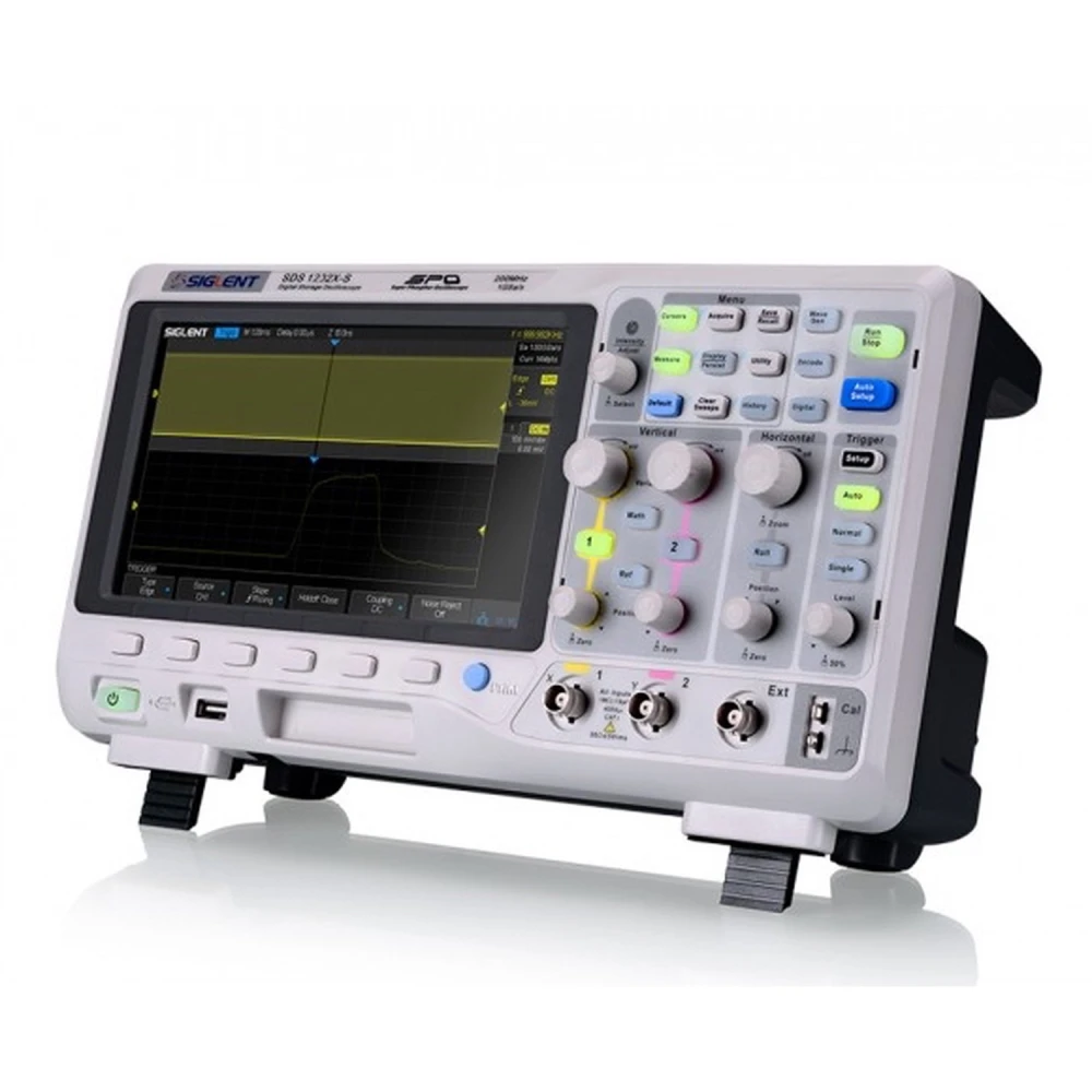 Siglent SDS1102X digitālais osciloskops ar 2 kanāliem un 100 MHz joslas platumu