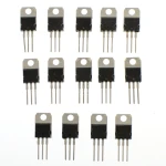 14 TO220 sprieguma stabilizatoru komplekts - L7805 līdz L7824 un LM317T