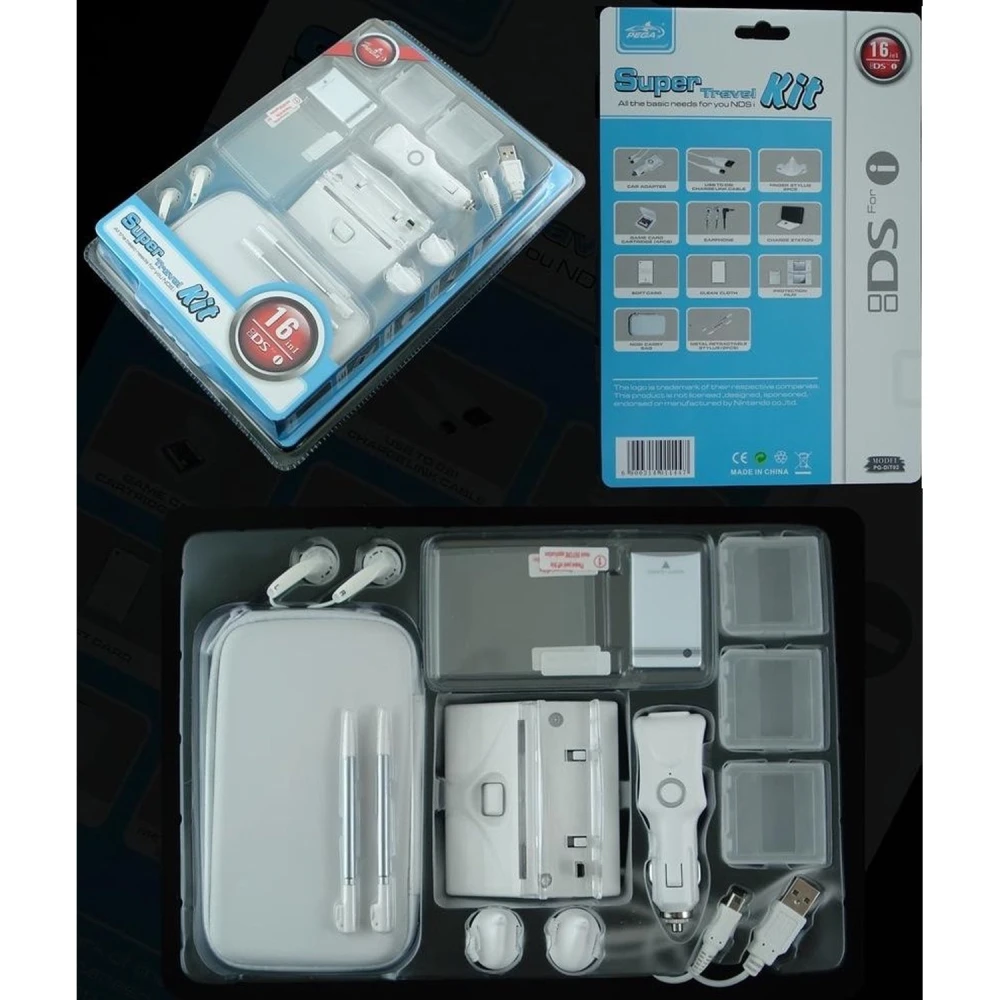 Nintendo DSi aksesuāru komplekts 16 in 1 Travel Kit