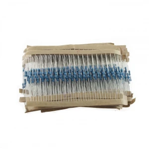 820 gab. 1/4W rezistoru komplekts ar 41 vērtību no 1 Ohm līdz 1M Ohm
