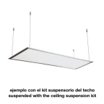 Panel LED Slim 120x30cm 48W iluminación blanca fría y diseño ultra-fino