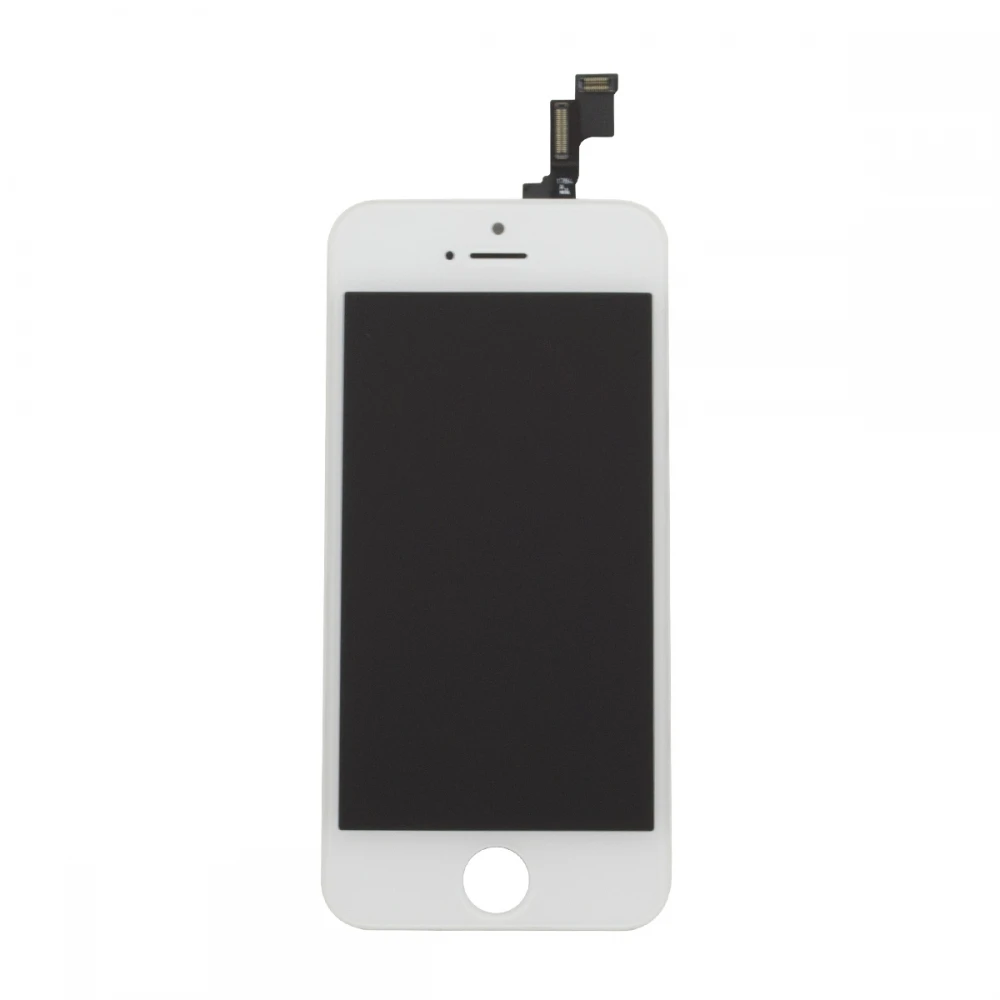 iPhone 5S balts ekrāns komplekts ar skārienekrānu un LCD