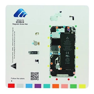 satkit Praktiska un droša magnētiska tāfele iPhone 4S skrūvju organizēšanai