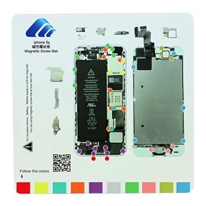 satkit magnētiska tāfele iPhone 5S skrūvju organizēšanai