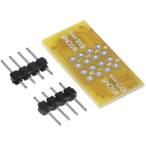 ATMEGA WSON8 uz DIP8 adaptera plate QFN8/DFN8 un MLF8