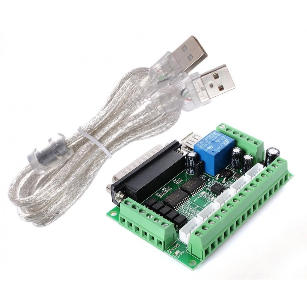 CNC 5 asu Mach3 USB vadības plate soļu motoram