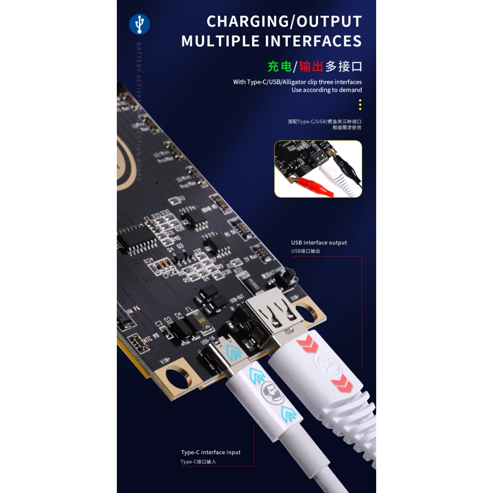 Mechanic BA27 akumulatora aktivācijas plate iPhone un Android