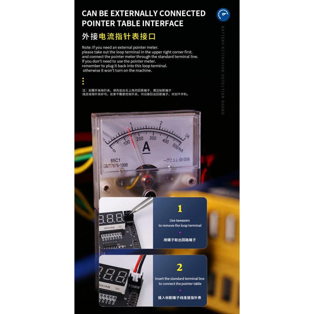 Mechanic BA27 akumulatora aktivācijas plate iPhone un Android