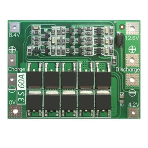 3S 60A PCB aizsardzības plate litija akumulatoram