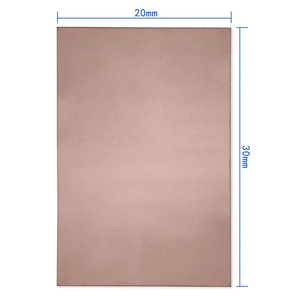 PCB vara plāksne 20x30cm vienpusēja no FR4 stiklašķiedras DIY