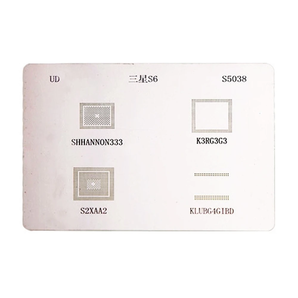 Samsung S6 IC stencil plate - BGA repair reballing template