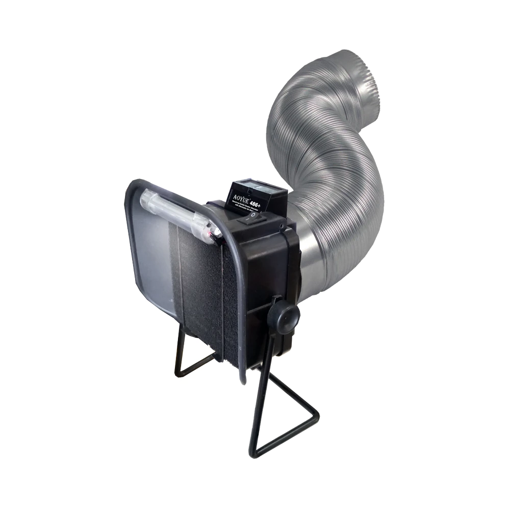 Aoyue 486 Plus SMD remonta platforma ar dūmu nosūcēju un cauruli