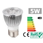 LED spuldze E27 5W silti balta 3300K - efektīvs apgaismojums