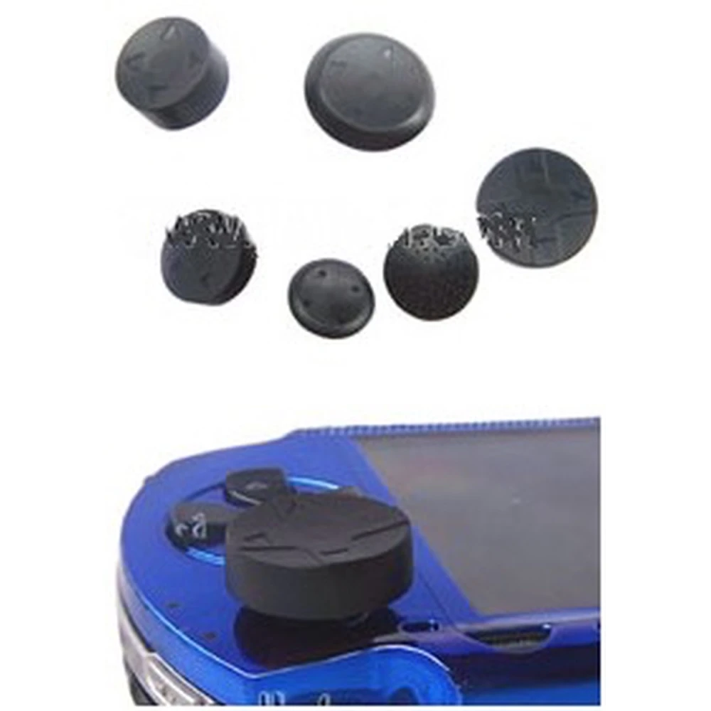 PSP Analog Stick Armor 6in1 komplekts melns remontam un nomaiņai