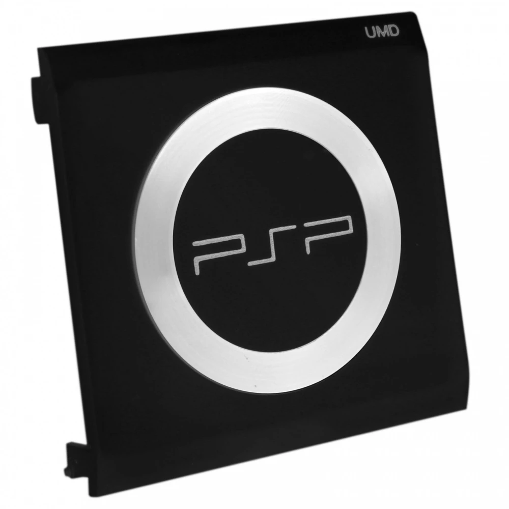 PSP UMD diska vāciņš ar metāla gredzenu un uzrakstu