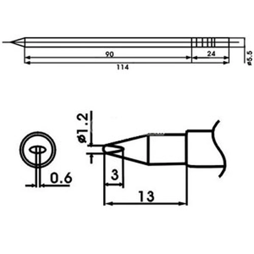 Aoyue LF-12LD lodēšanas uzgalis ar iebūvētu rezistoru