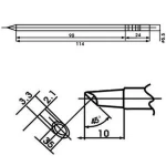 Aoyue LF-3BCM lodāmura uzgalis ar iebūvētu rezistoru lodēšanas stacijām