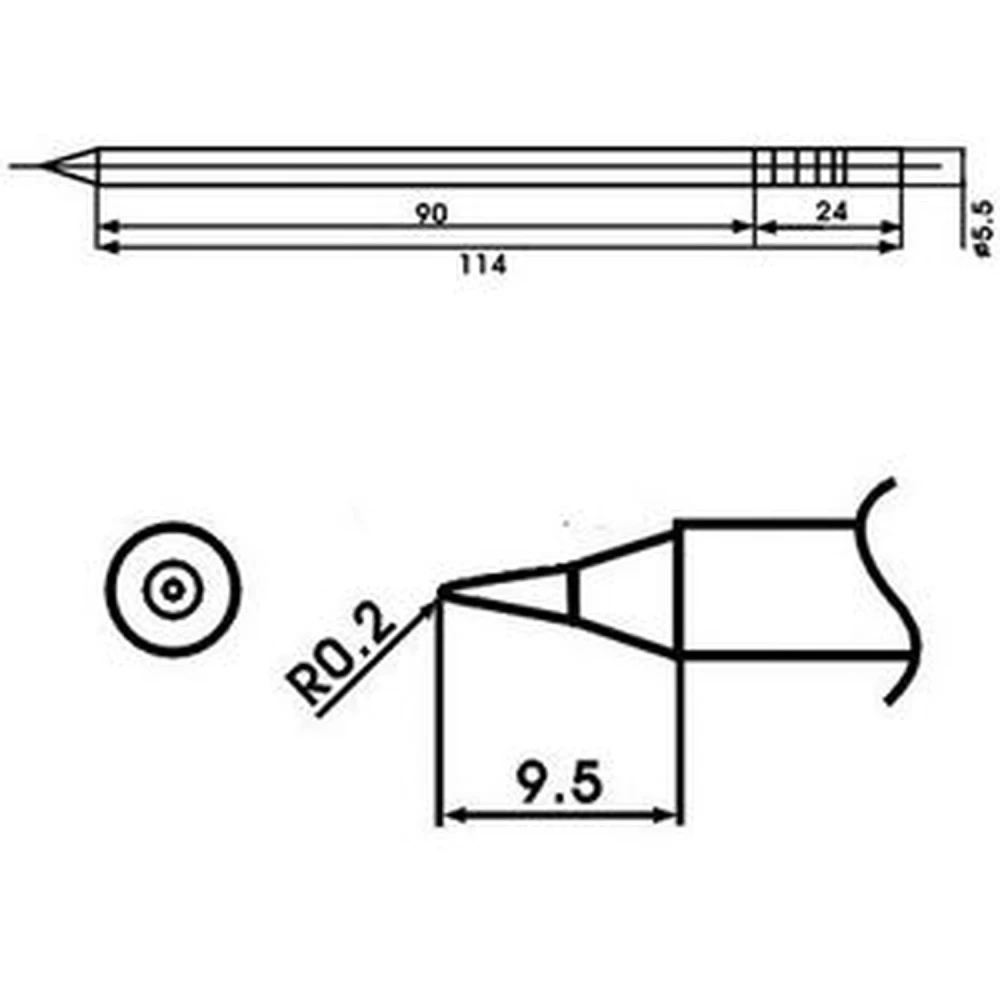 Aoyue LF-I lodēšanas uzgalis ar iebūvētu rezistoru