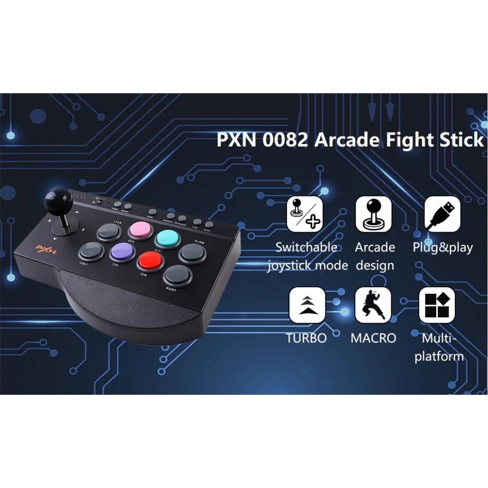 PXN 0082 arcade stick PS3 – daudzplatformu arcade joystick