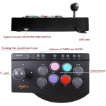 PXN 0082 arcade stick PS3 – daudzplatformu arcade joystick