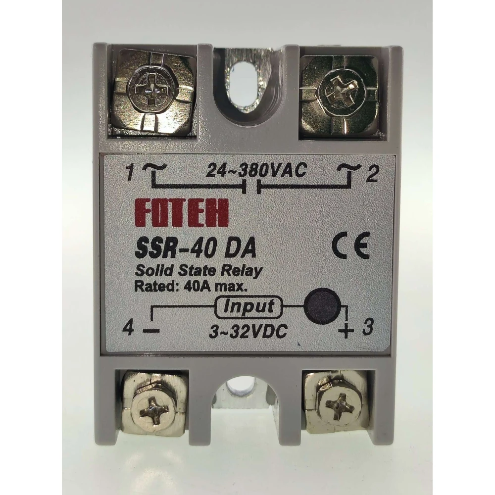 Fotek SSR-40 40A cietvielu relejs precīzai slodžu vadībai