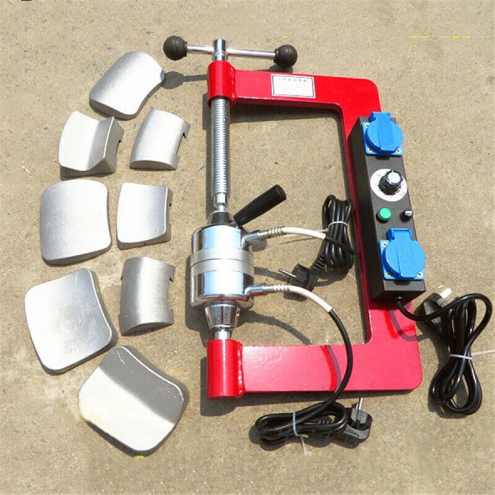 Máquina vulcanizadora de neumáticos para automóviles en taller