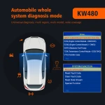 Pantalla LCD del scanner diagnóstico BMW Konnwei KW480 con datos en tiempo real