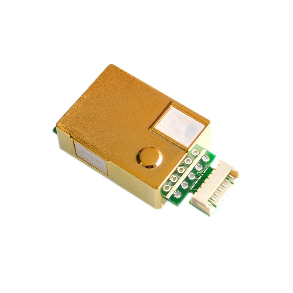 Detalle del módulo sensor de CO2 MH-Z19B con cable incluido