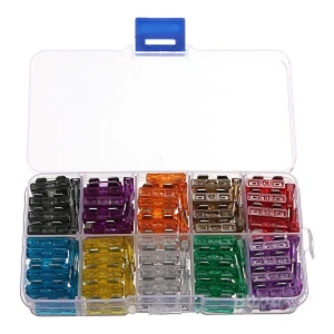 100 auto drošinātāju komplekts ar 10 vērtībām 2A līdz 35A TSX TOOL