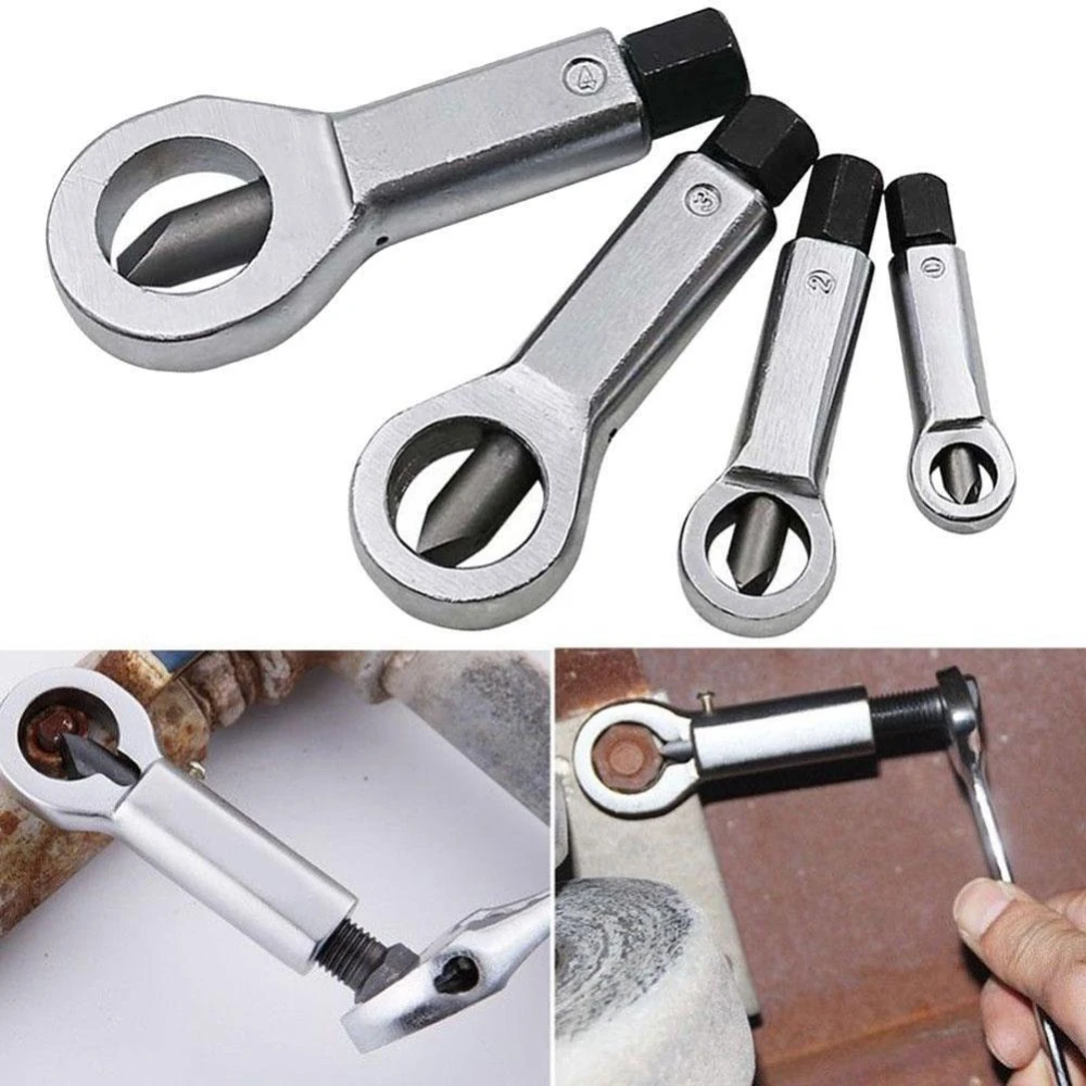 4 gab. manuāls metāla uzgriežņu noņēmēju komplekts TSX TOOL