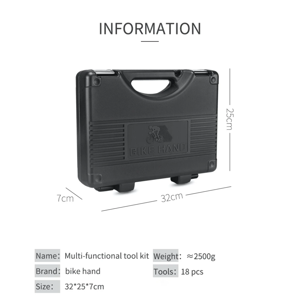 Bikehand 18-in-1 velosipēda instrumentu komplekts