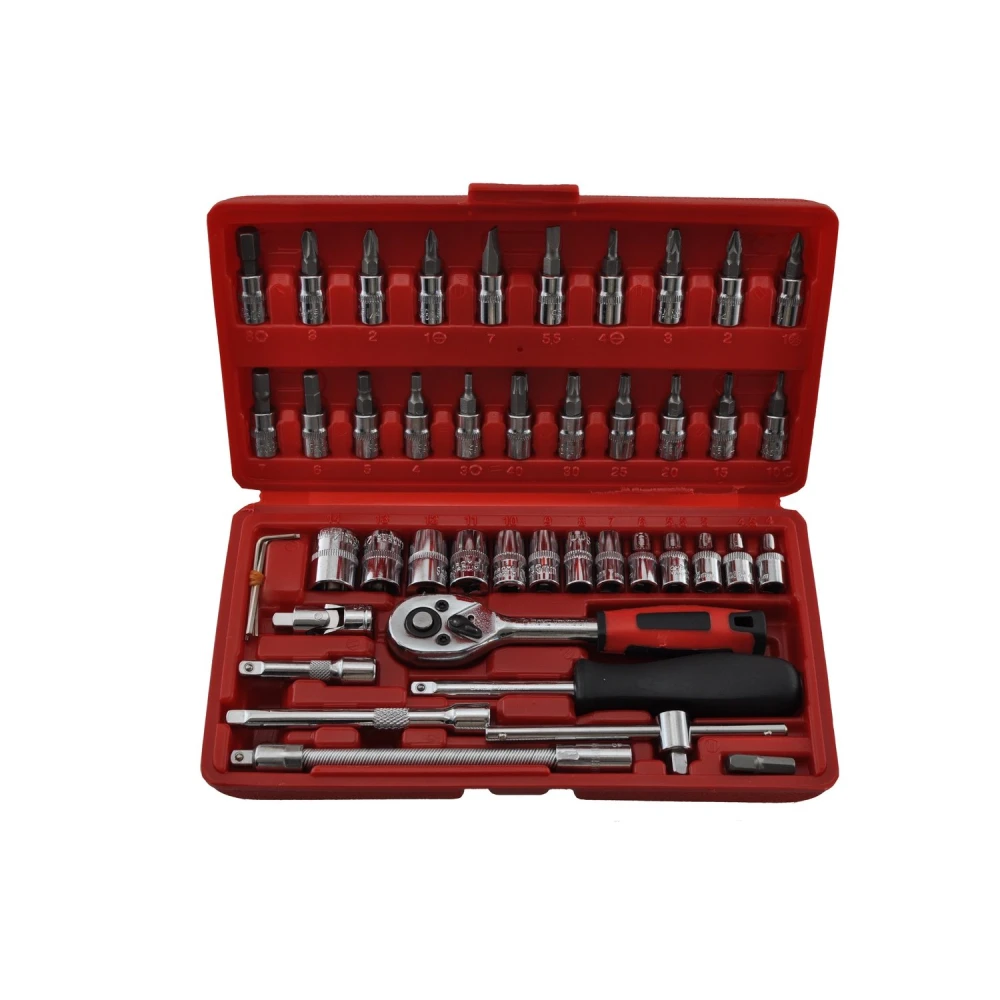 1/4 sešstūra uzgaļu komplekts 46 gab. TSX TOOL auto un DIY