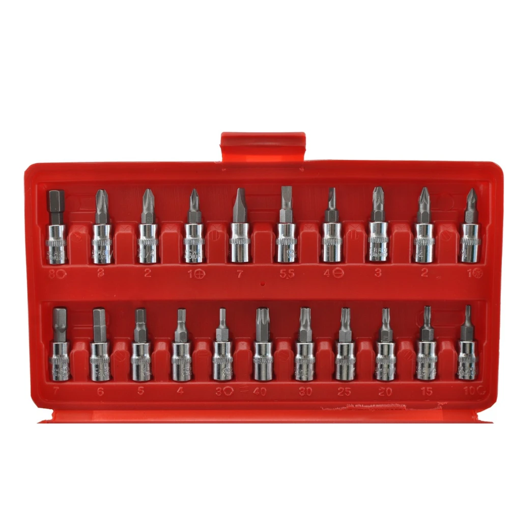 1/4 sešstūra uzgaļu komplekts 46 gab. TSX TOOL auto un DIY