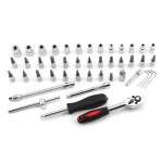 1/4 sešstūra uzgaļu komplekts 46 gab. TSX TOOL auto un DIY