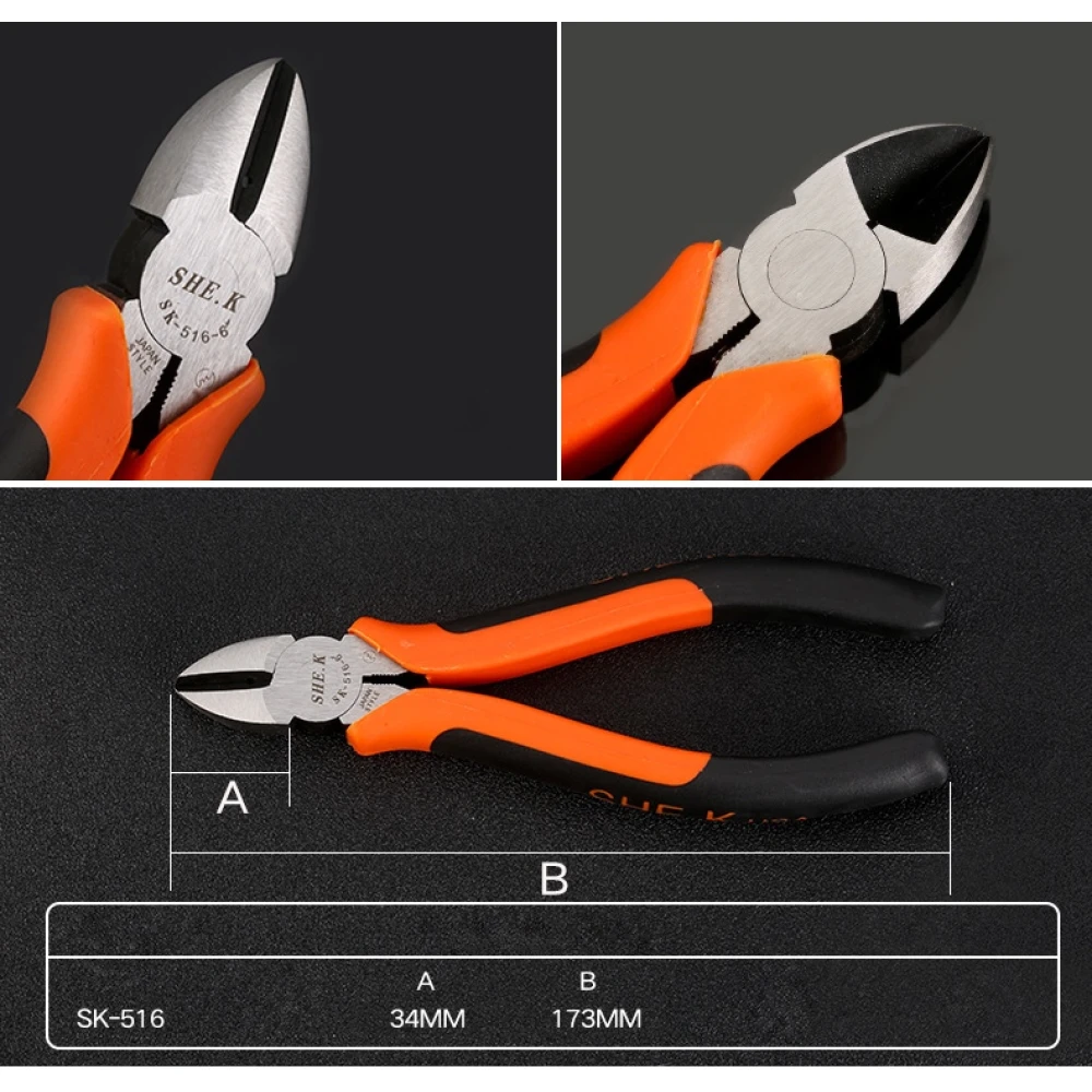 SK-516 173mm sānu diagonālie knaibles TSX TOOL