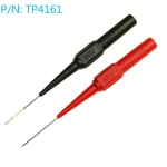 Sonda de prueba Amass TP4161 conectada a cable banana de 4mm
