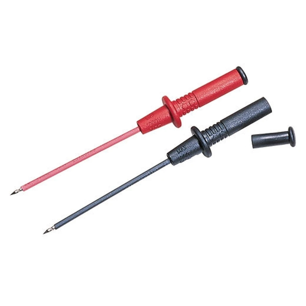 Sonda de prueba TP4168 con carcasa PVC y punta acero inoxidable para cables banana 4mm