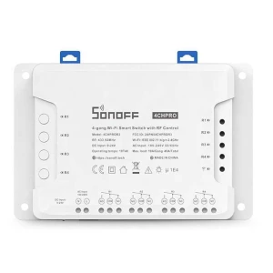 Sonoff 4CH Pro R3 WiFi slēdzis 4 kanāliem domotikai