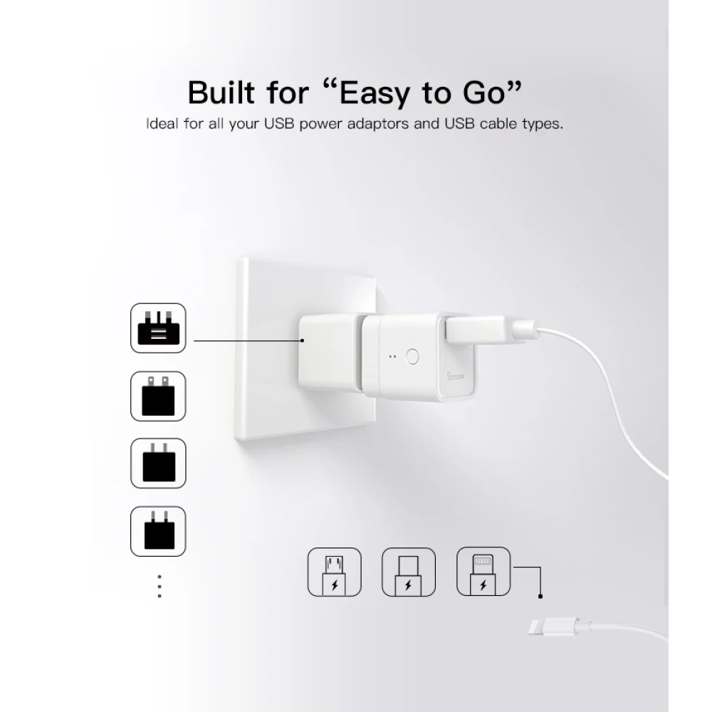 SONOFF Micro USB WiFi viedais adapteris attālinātai vadībai un automatizācijai