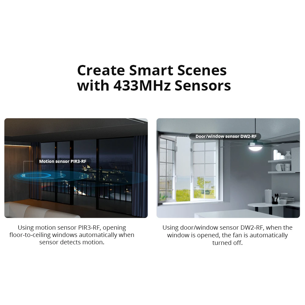 Sonoff RF Bridge R2 433MHz WiFi - RF un WiFi tilts