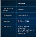 SONOFF ZBMINI ZigBee viedais mini slēdzis 2 virzienu apgaismojumam