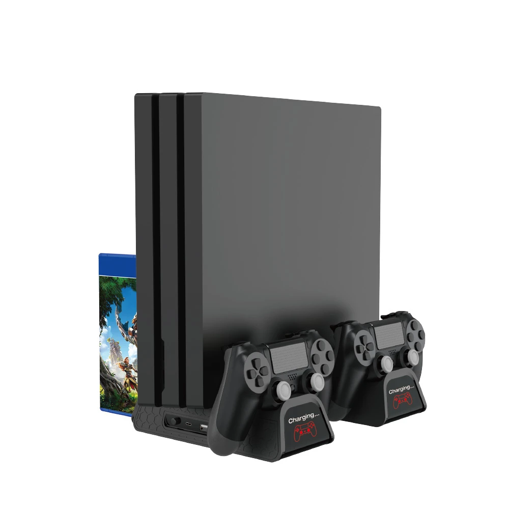Multifunkcionāls dzesēšanas statīvs PS4, Slim un Pro ar pultīm